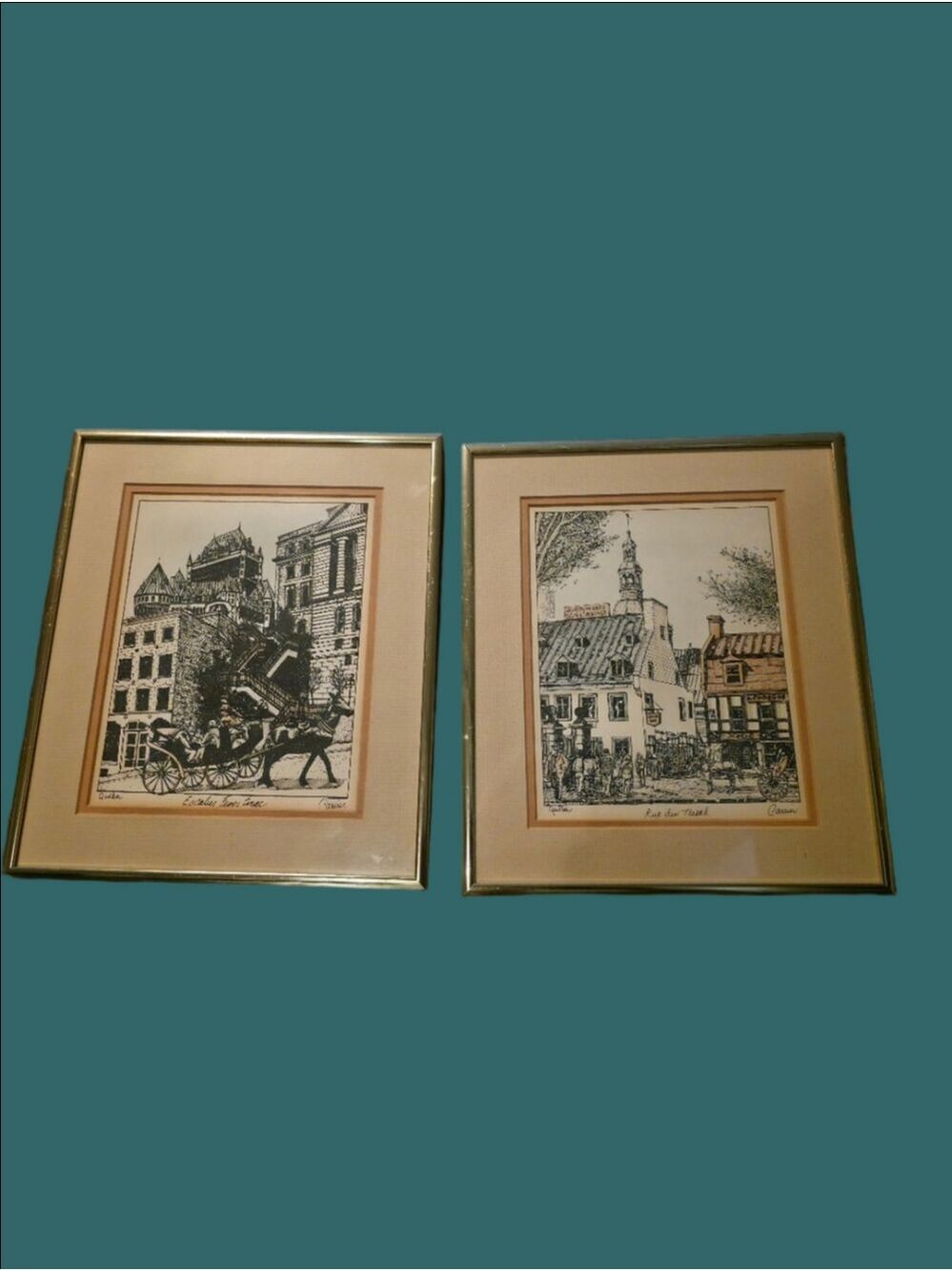 4/$97 Deal! Vintage Art -Quebec Artist - Set of 2